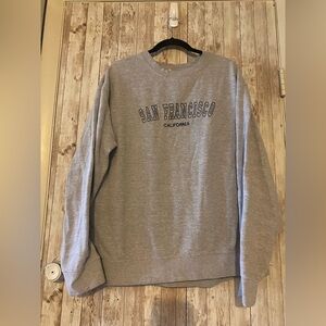 San Francisco Gray Sweatshirt Size 2xl Vintage embroidered souvenir sweater